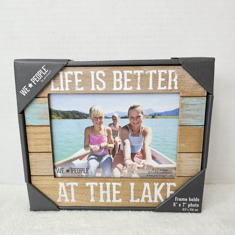 🖤Pavilion 5x7 Picture Frame – "Life is Better at The Lake", Model 67243